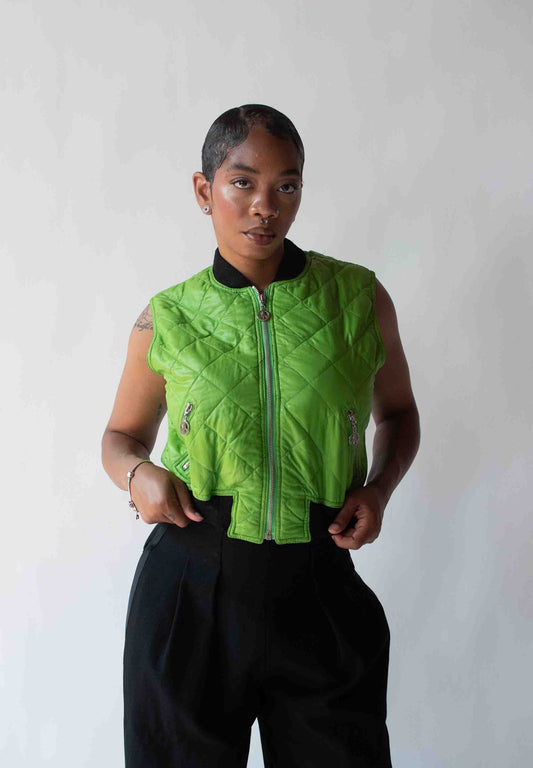 1990s Quilted Vest | Moschino Jeans
