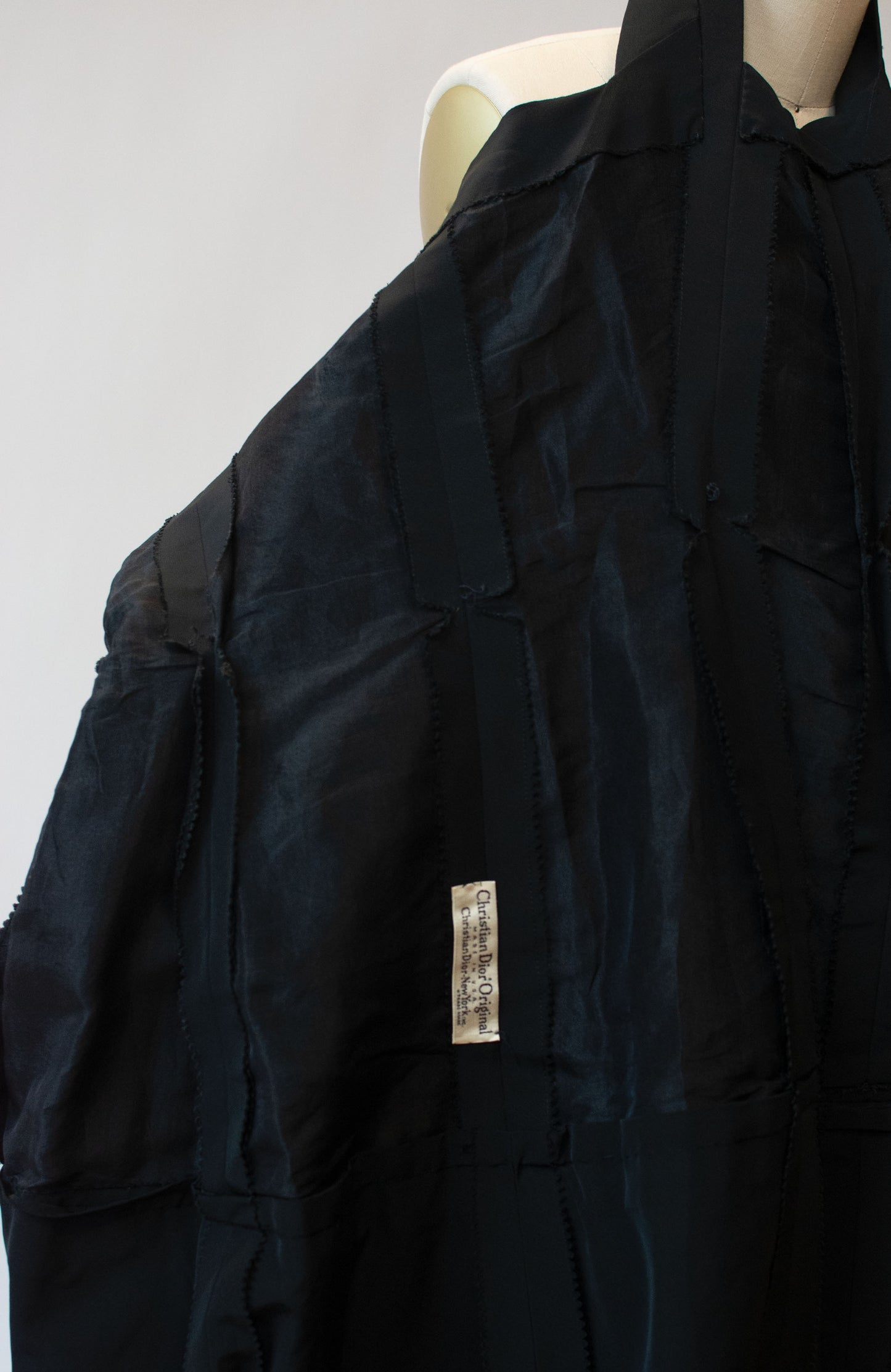 1950s Black Silk Faille Dress | Christian Dior New York