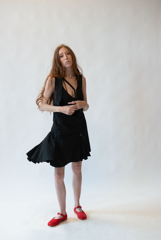 Black Zipper Dress | Hussein Chalayan