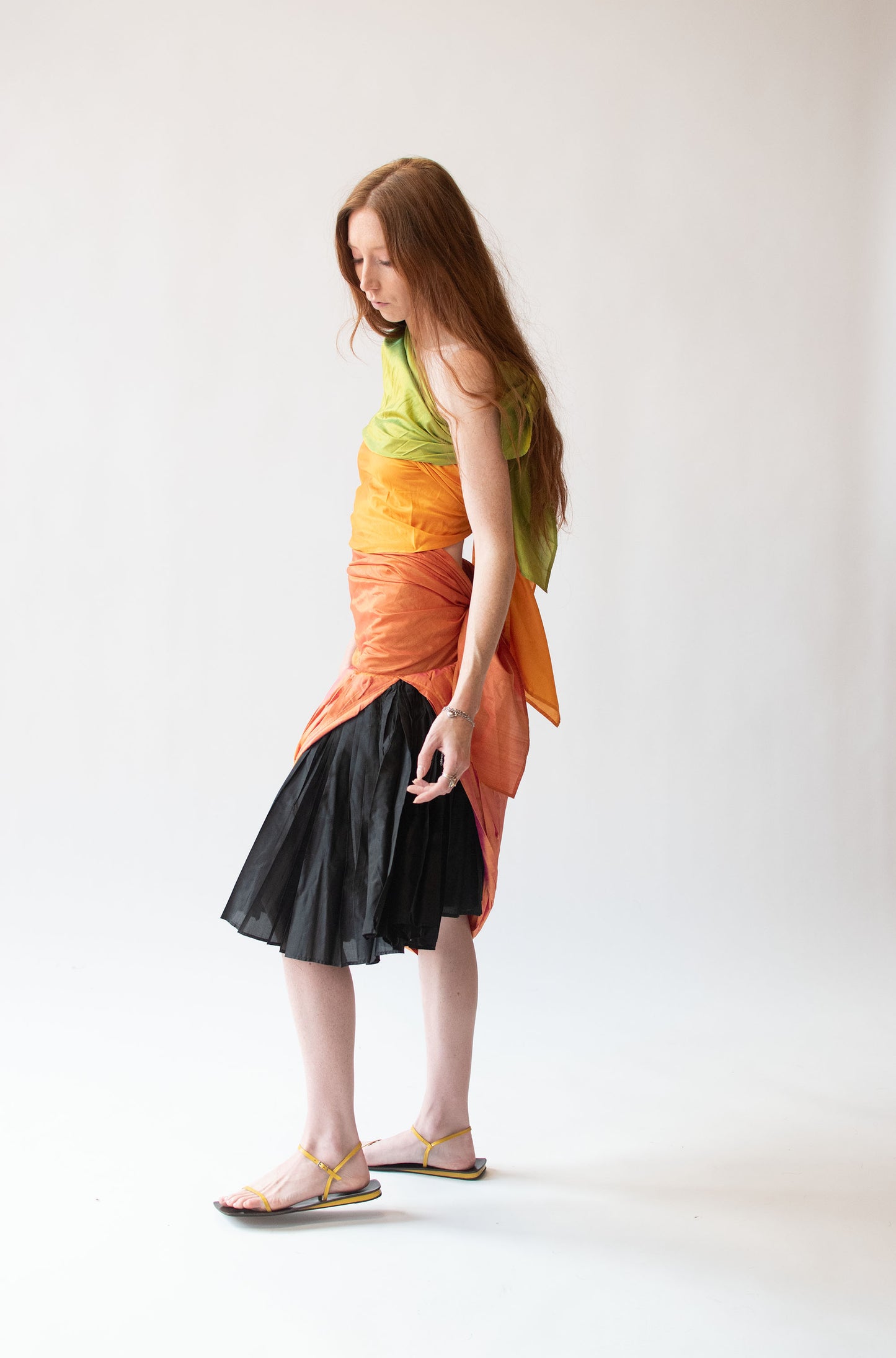 1990s Convertible Silk dress