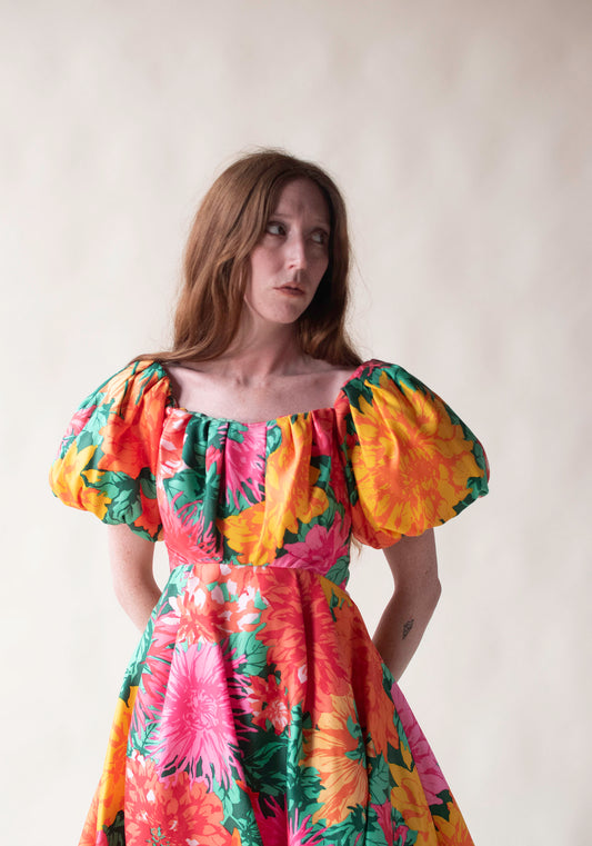 'Moonflower Dahlia' Dress | Aronold Scaasi SS 1987