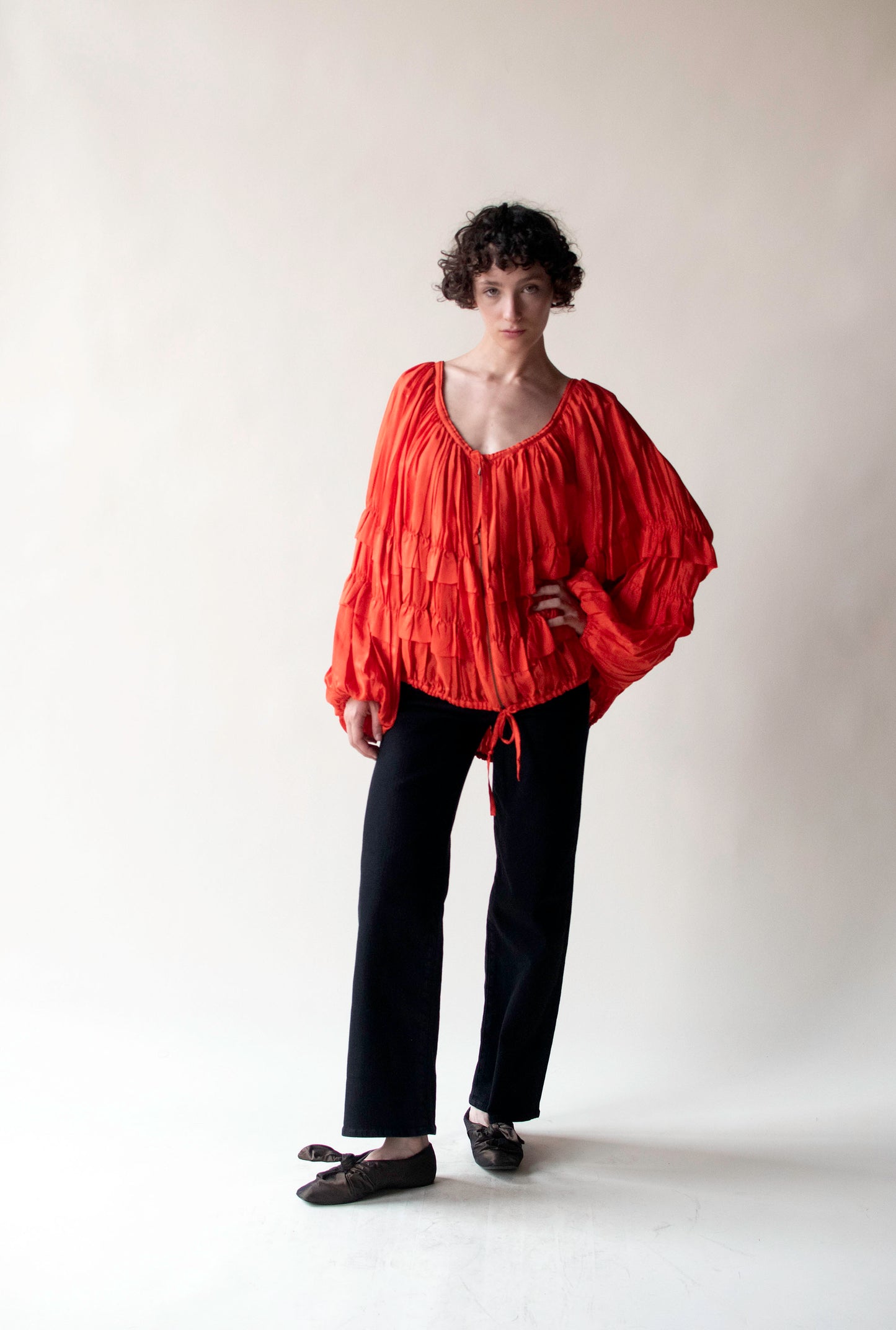 Ruffled Silk Jacket | Jean Paul Gaultier
