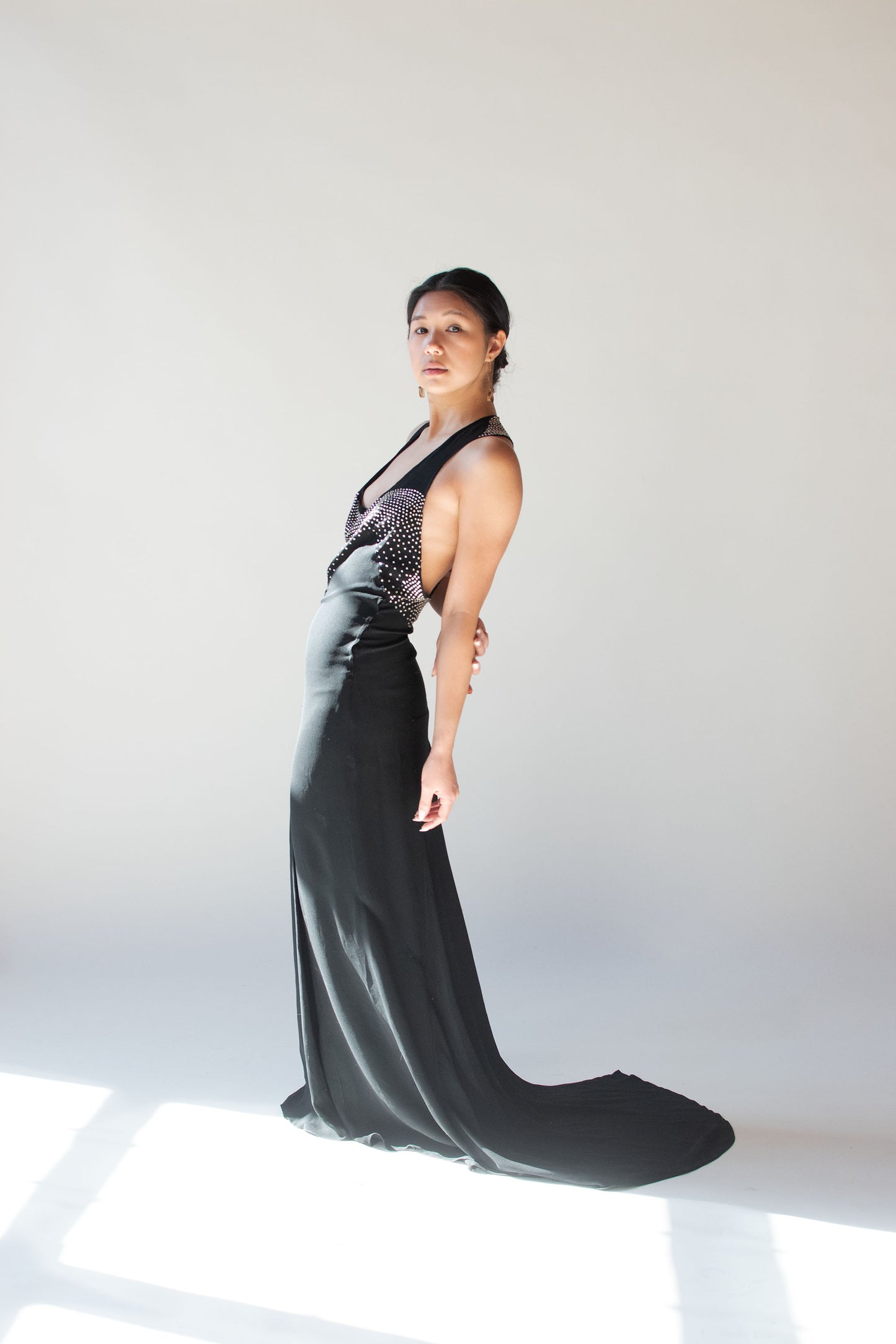 1930s Gown w/ Rhinestones | Agnes - Drecoll