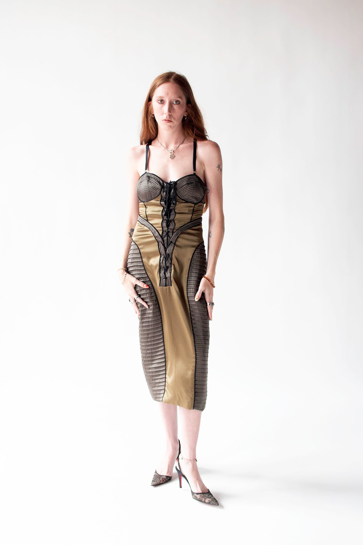 Lace Up Silk Dress | Proenza Schouler FW 2004