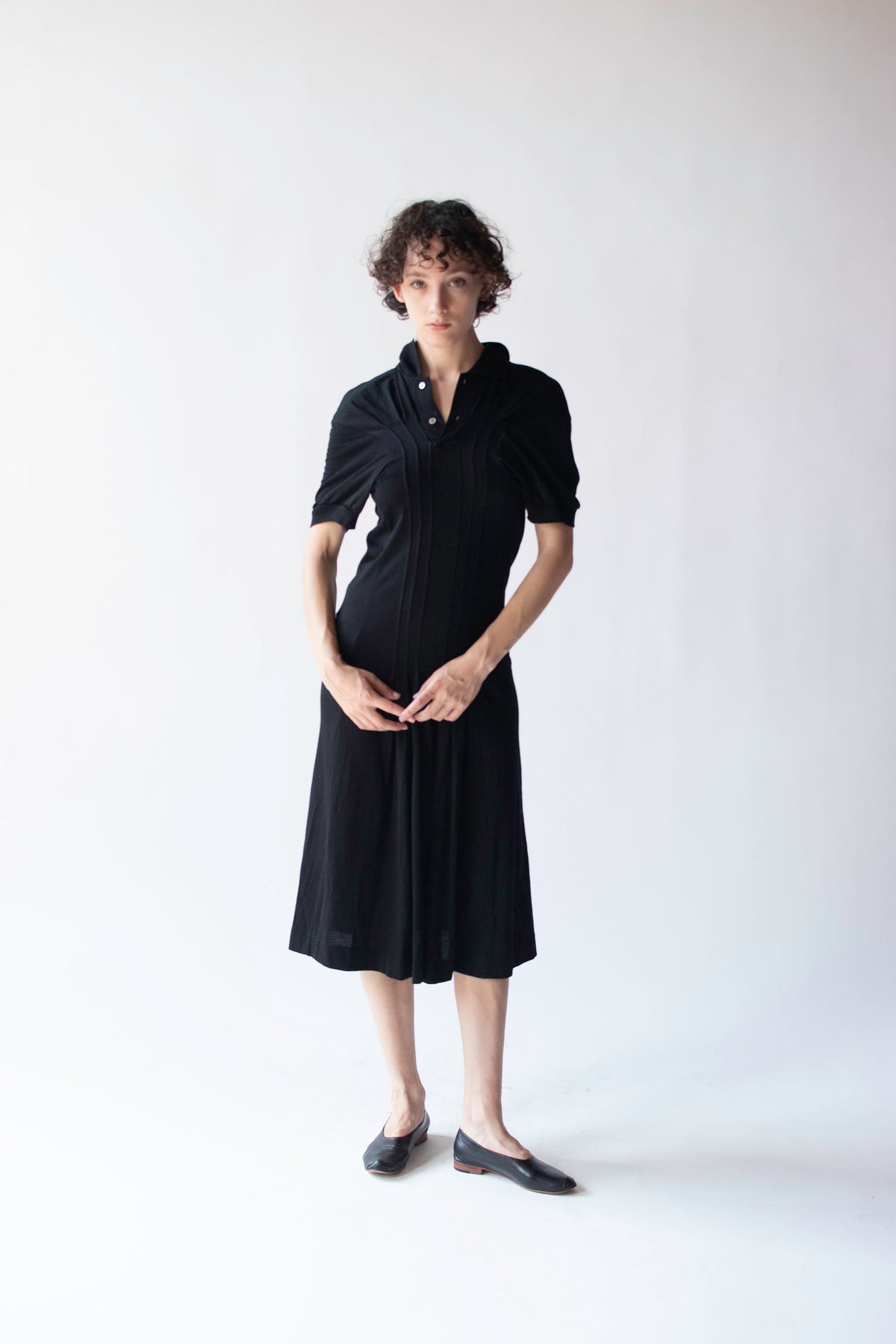 Black wool dresss | Comme des Garçons