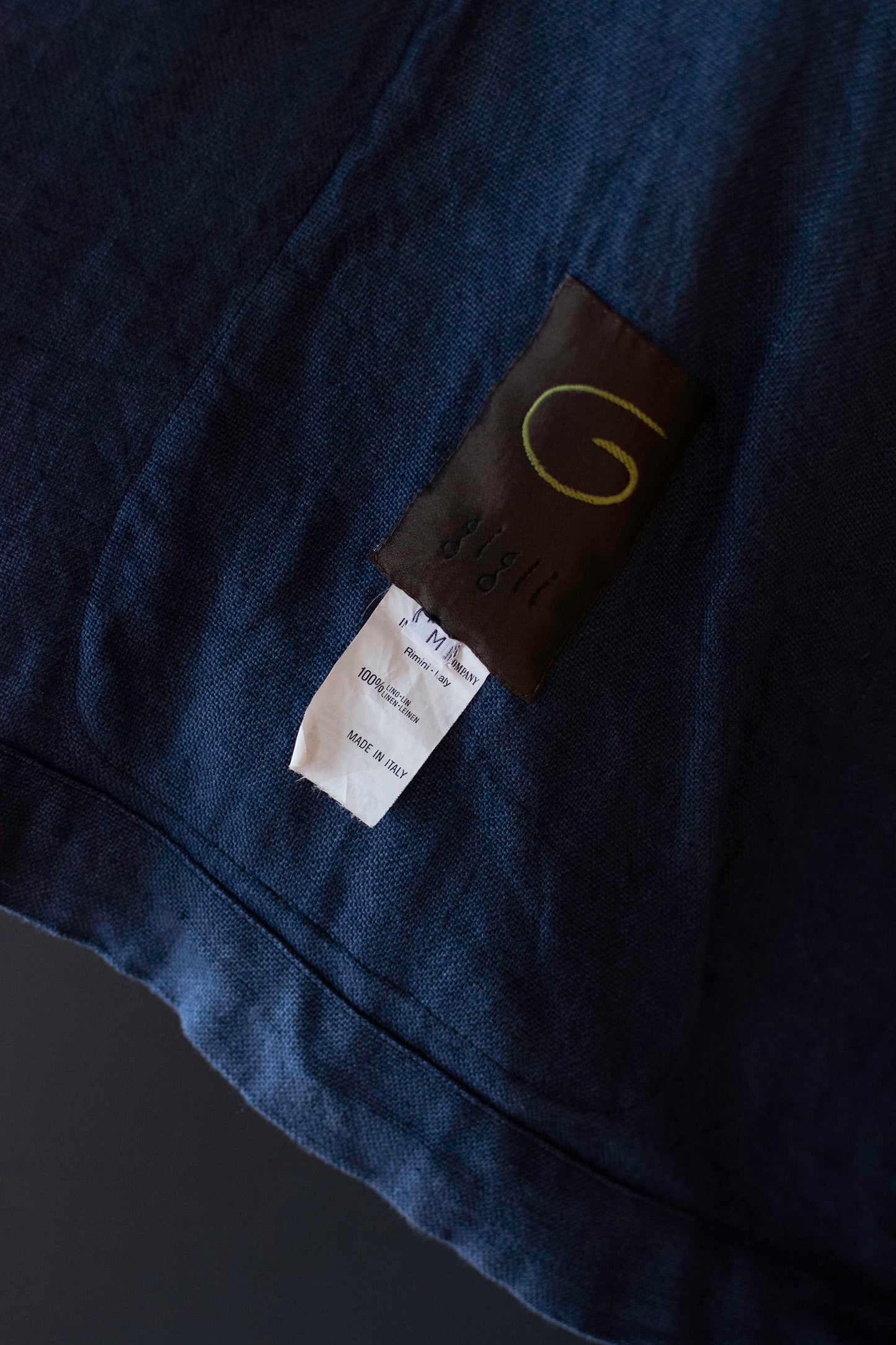 Navy Linen Jacket | G Gigli