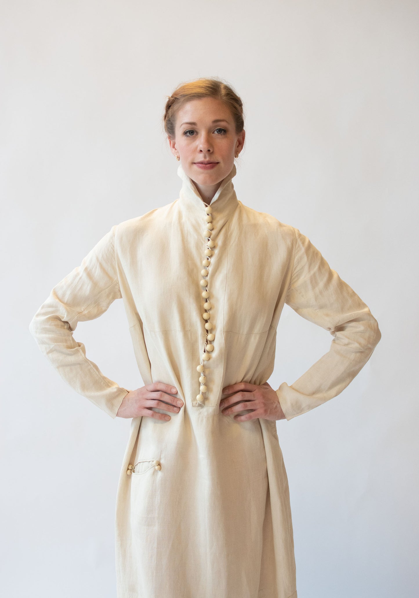 1920s Linen Dress