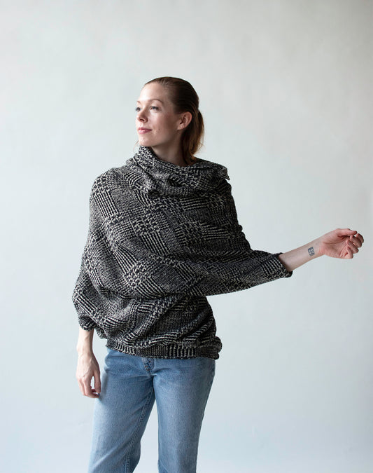 Black and White Knit sweater | Junya Watanabe Comme des Garcons 2008