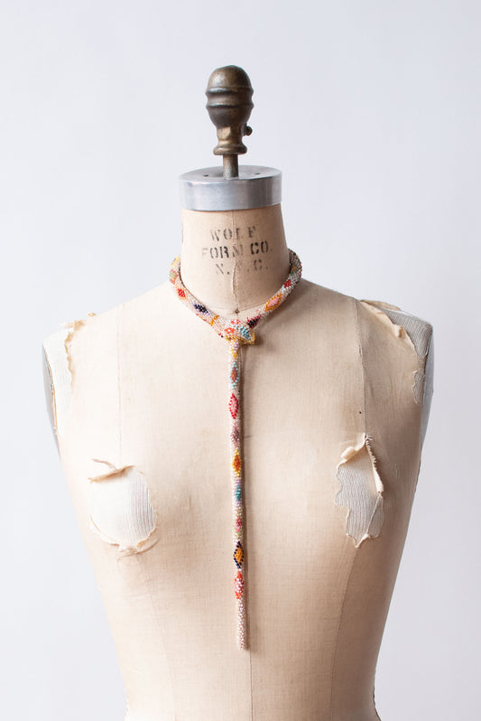 Bead Crochet Snake | Crystal Rainbow Diamond