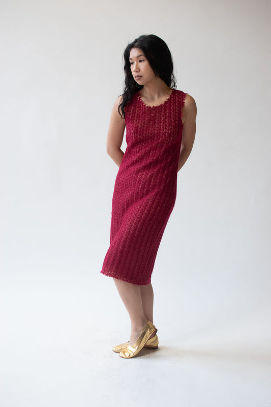 Fuzzy Knit Dress | Future Ozbek
