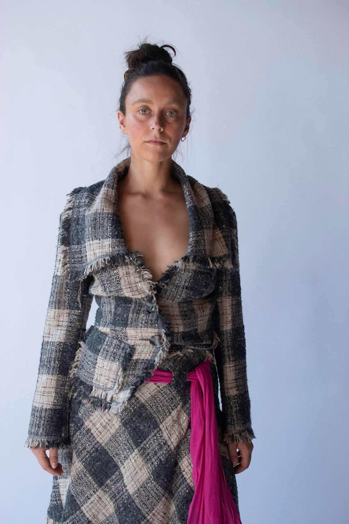 Plaid Skirt Suit | Emanuel Ungaro