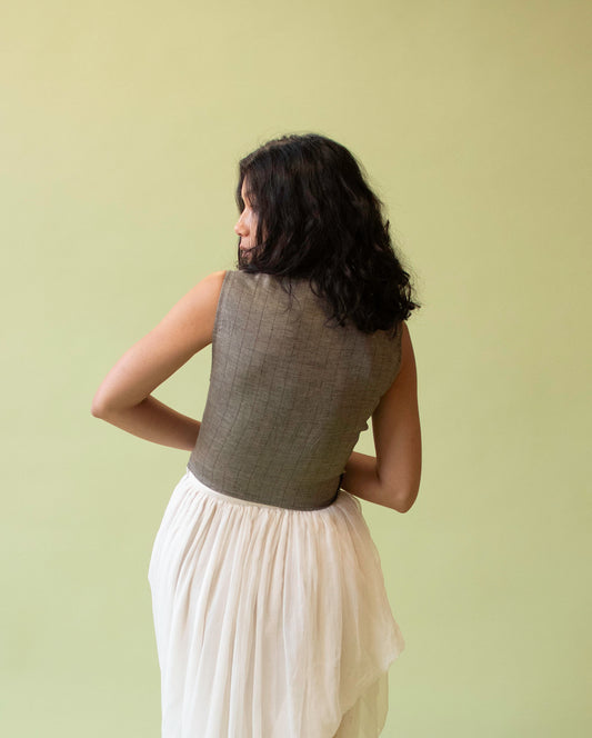 Pinstripe Vest | Romeo Gigli for Callaghan 1994