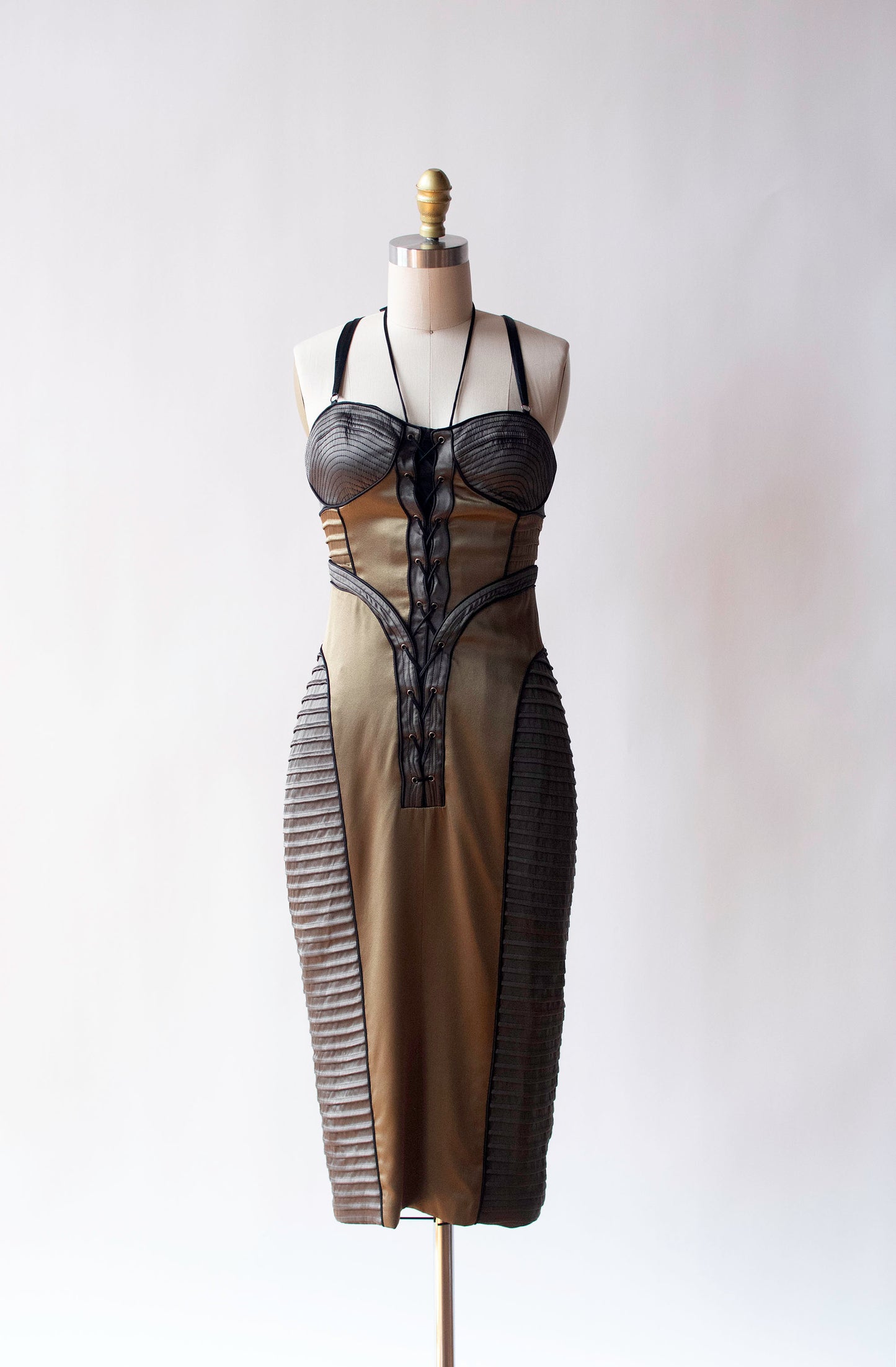 Lace Up Silk Dress | Proenza Schouler FW 2004