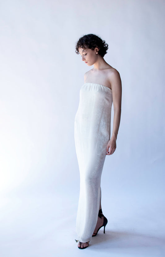Strapless Velvet Dress | Donna Karan