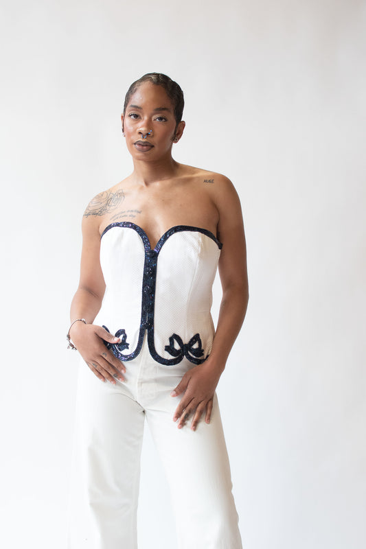 Beaded Bustier | Bellville Sassoon