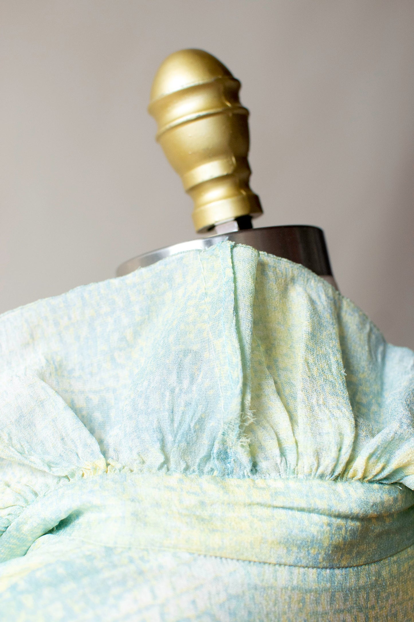 Ruffled Sleeve Silk Dress | Chloe SS 1993