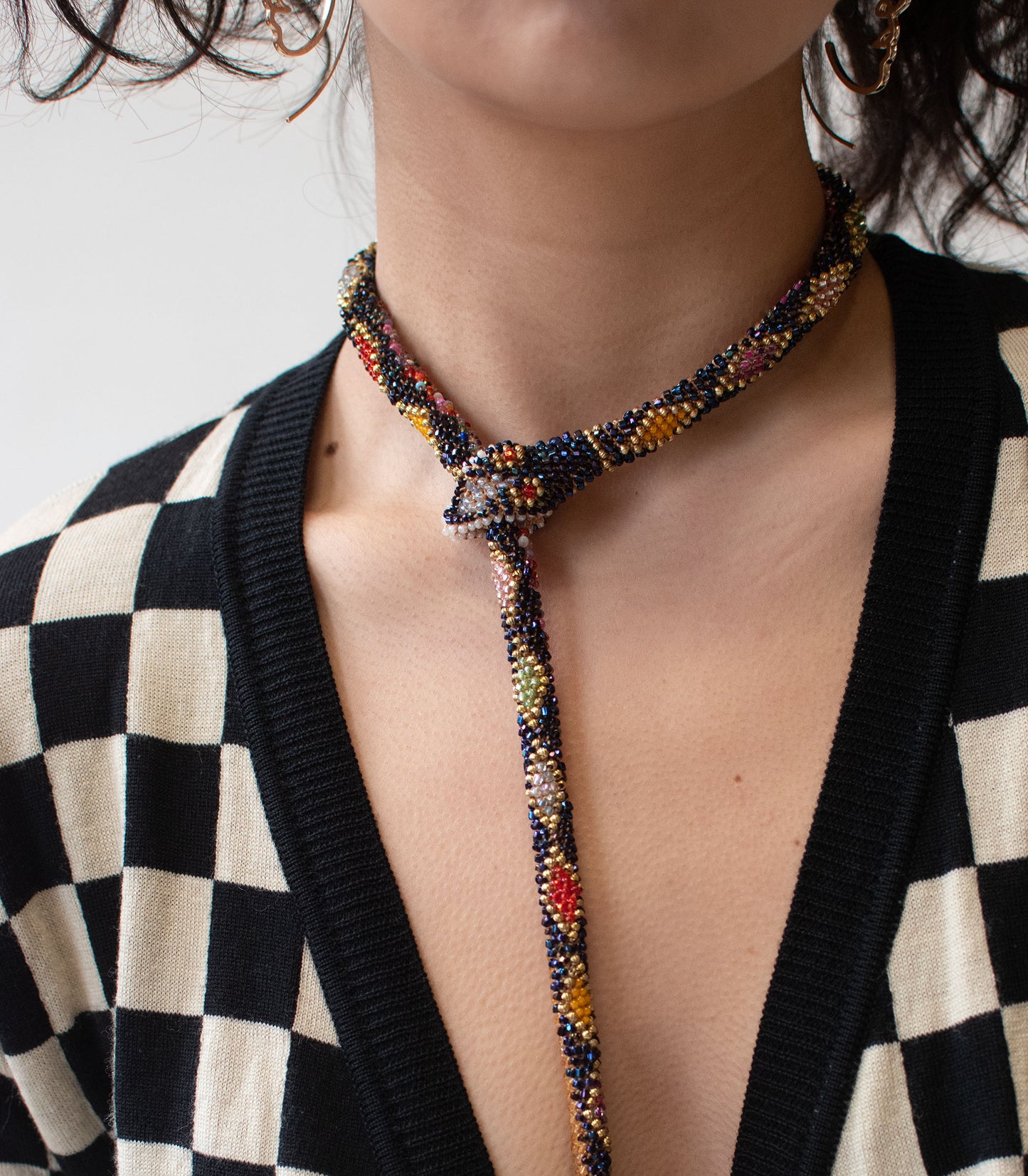 Bead Crochet Snake | Oil Slick