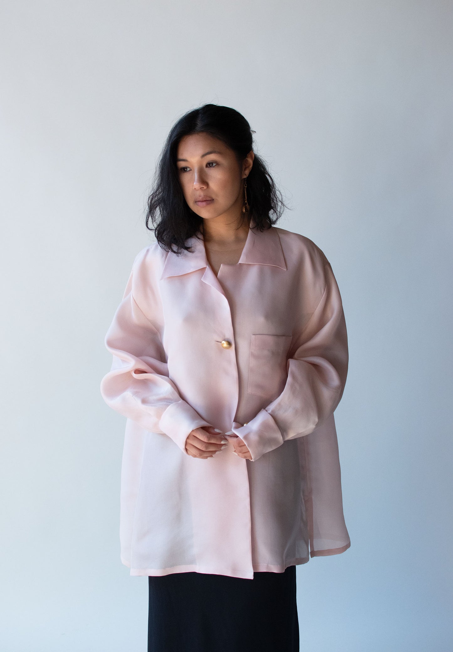 1990s Pink Silk Shirt | Gucci