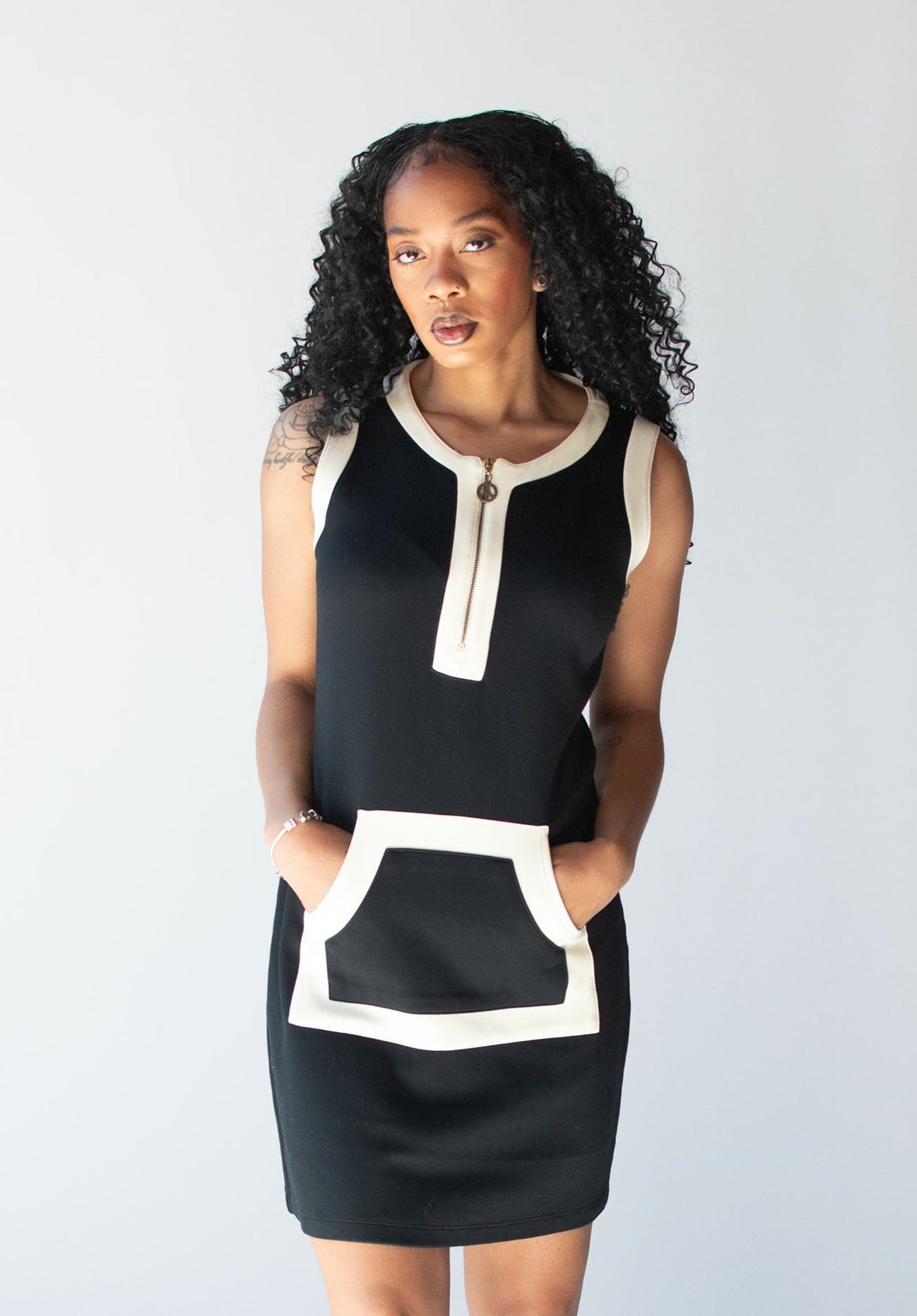 1990s Black & White Dress | Moschino Jeans