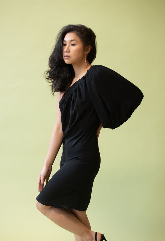 One Shoulder Dress | Yves Saint Laurent Rive Gauche