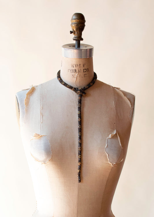 Bead Crochet Snake | Gold Gleam