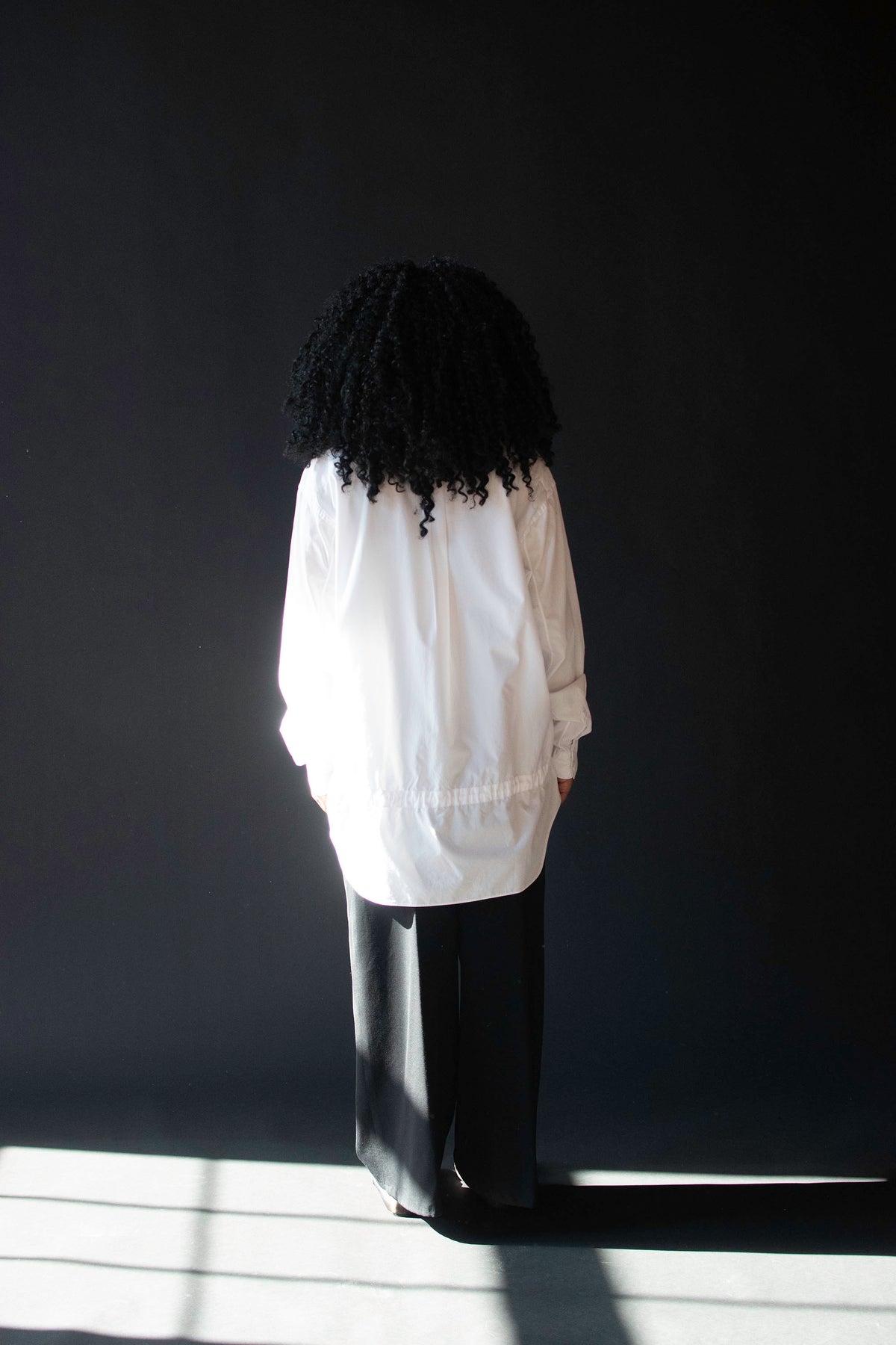 White Shirt w/ Drawstrings | Comme des Garcons