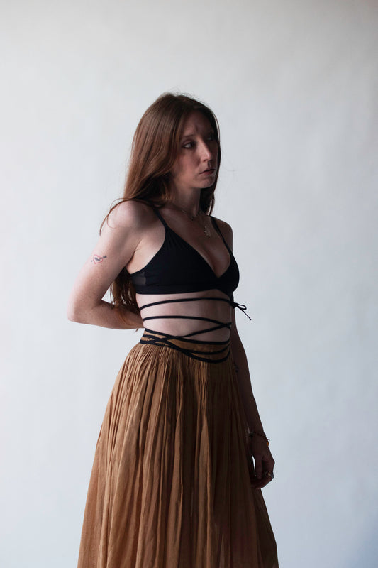 Pleated Skirt W/ Ties | Geoffrey Beene Beene Bag