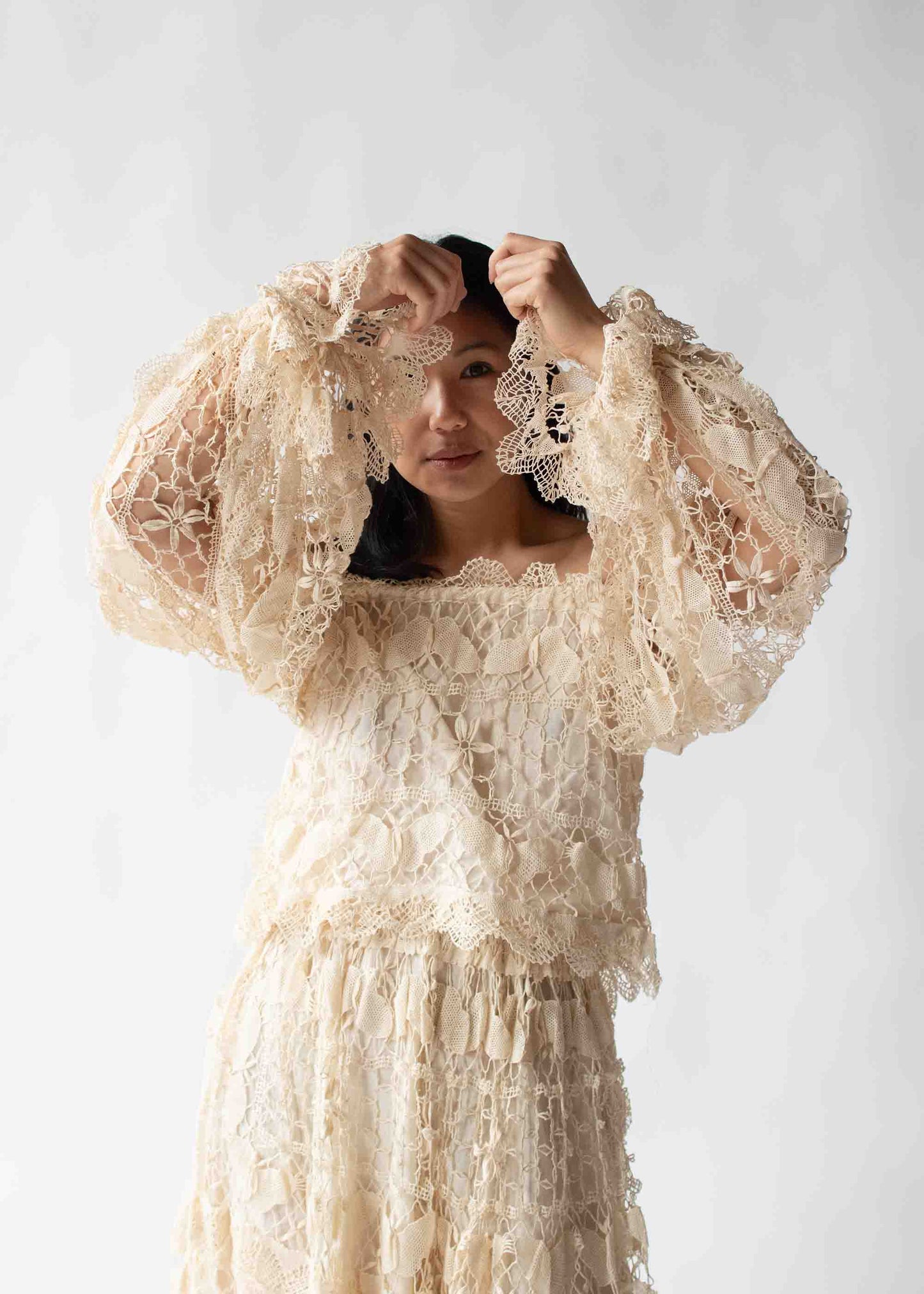 1970s Crochet Dress Set