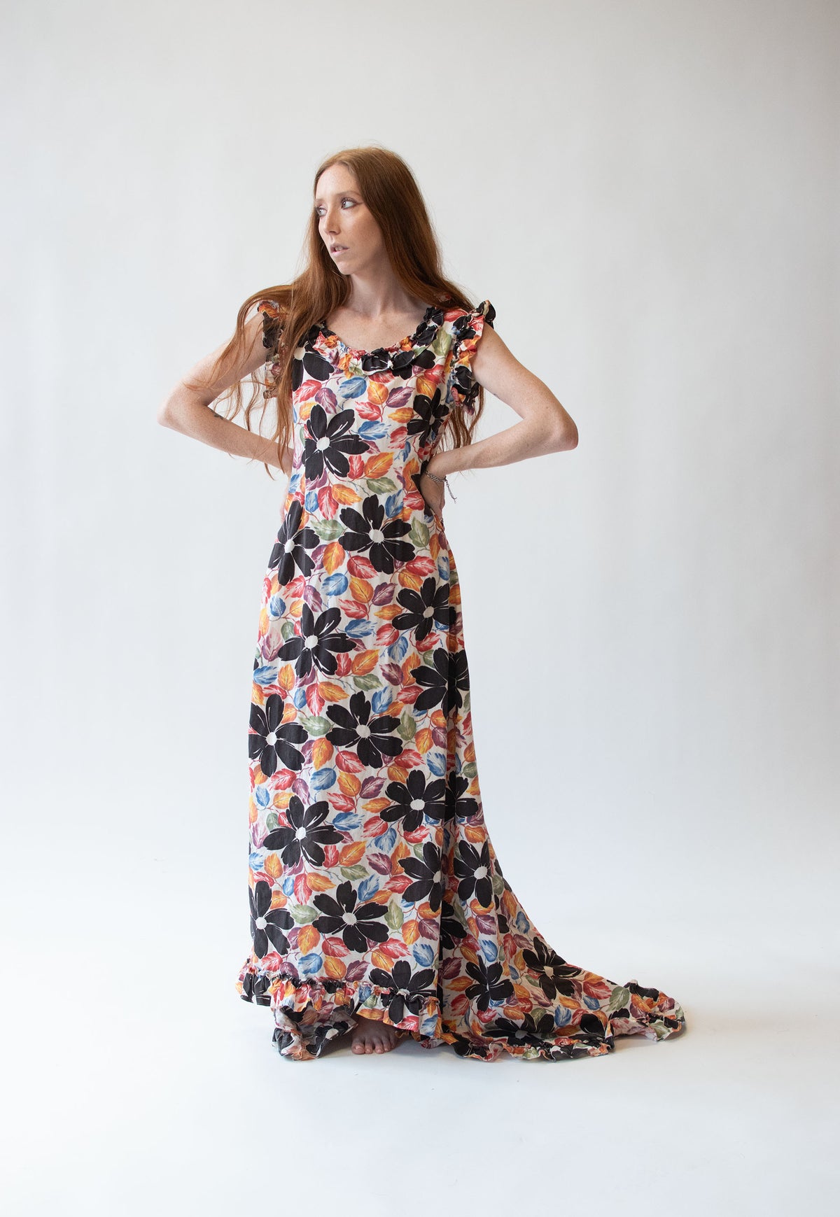 1940s Hawaiian Wedding Dress