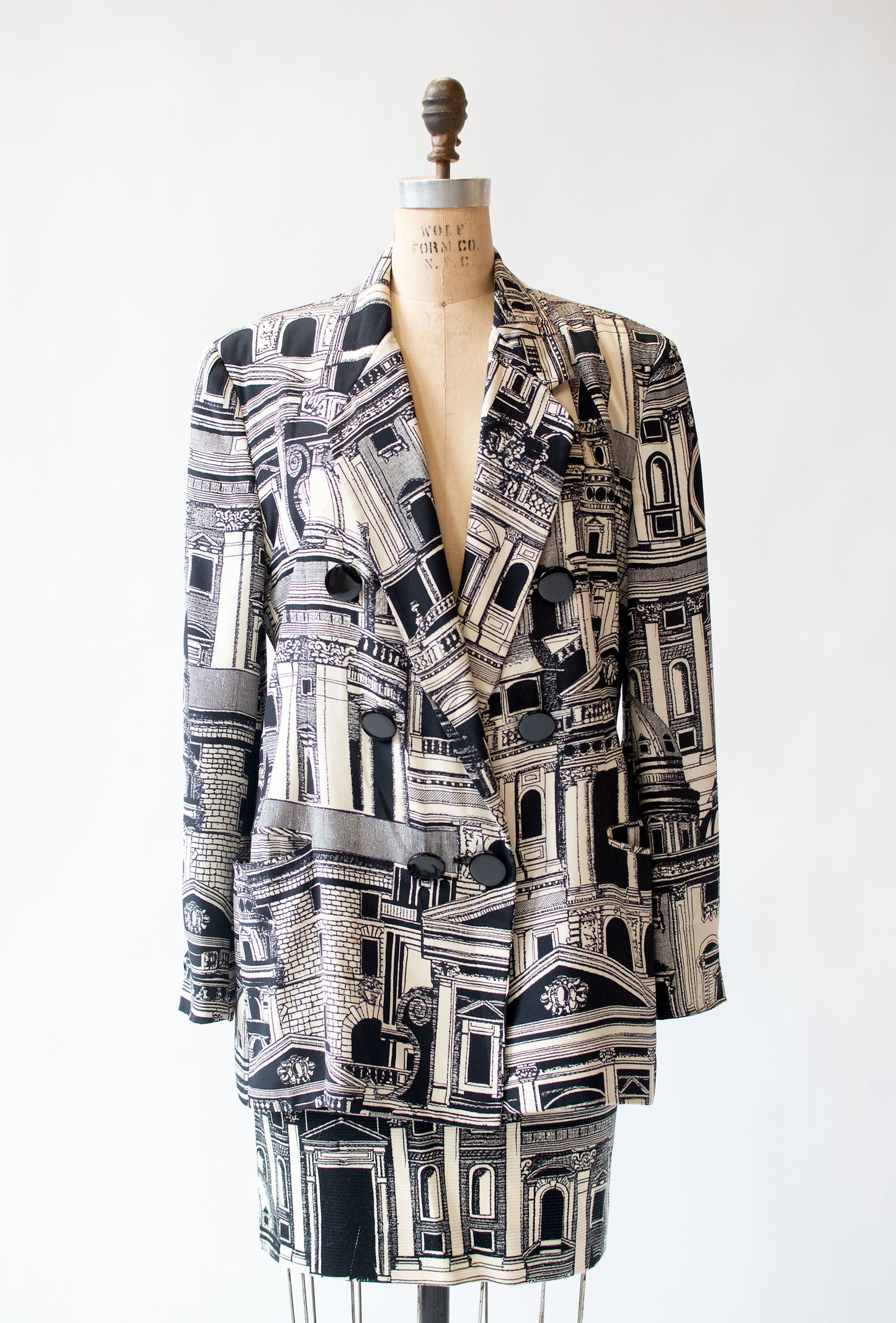 Architectural Print Blazer | Genny