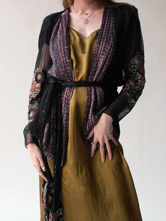 Black Knit Cardigan | Mali Lietta Cavalli