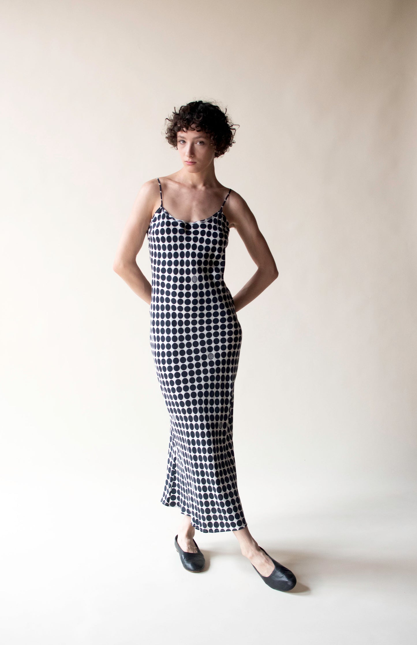 Polka Dot Silk Dress | Bill Blass