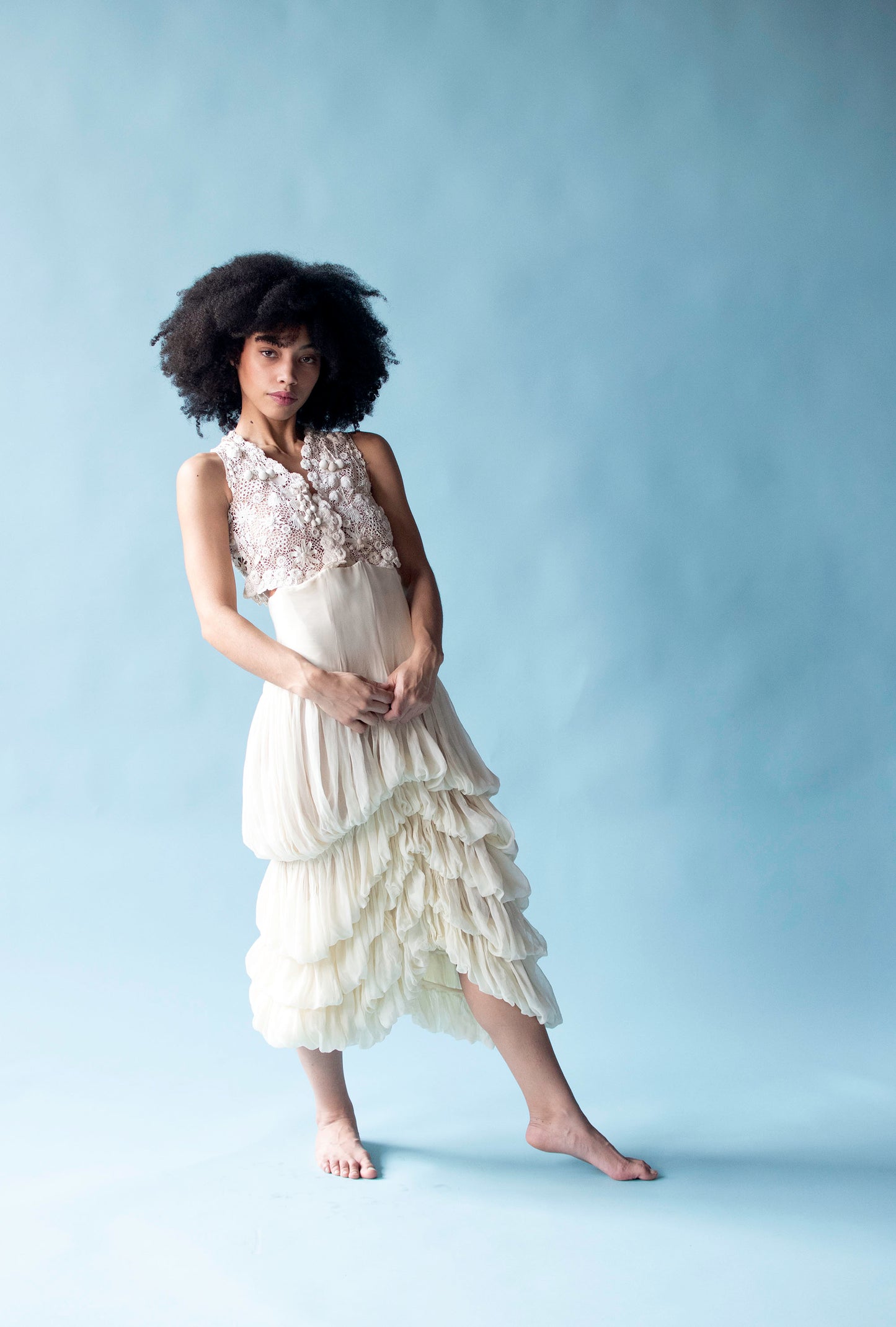 Draped Chiffon Skirt | Norma Kamali