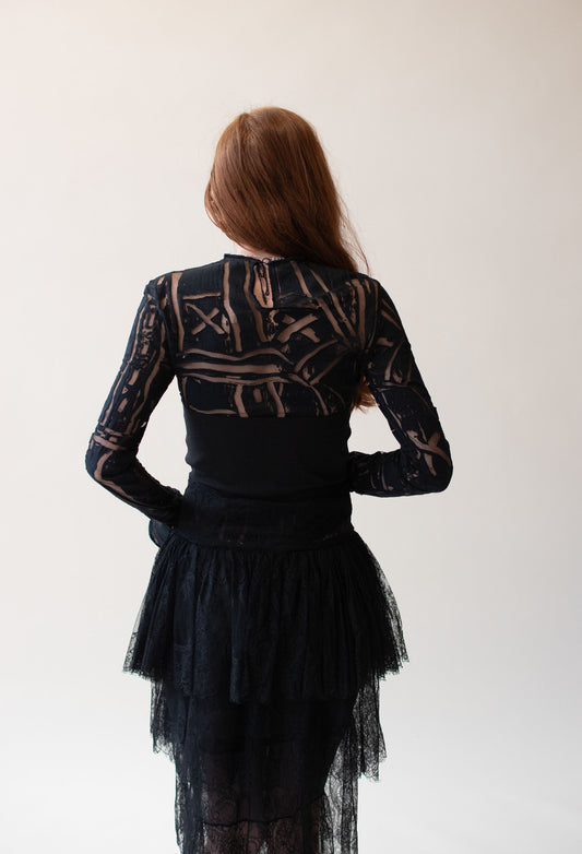 1990s Sheer Bodysuit | Romeo Gigli