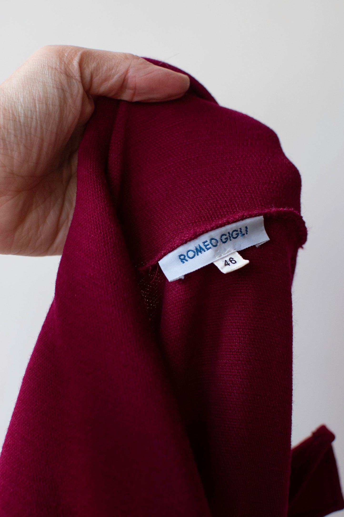 Raspberry Knit Dress | Romeo Gigli 1988