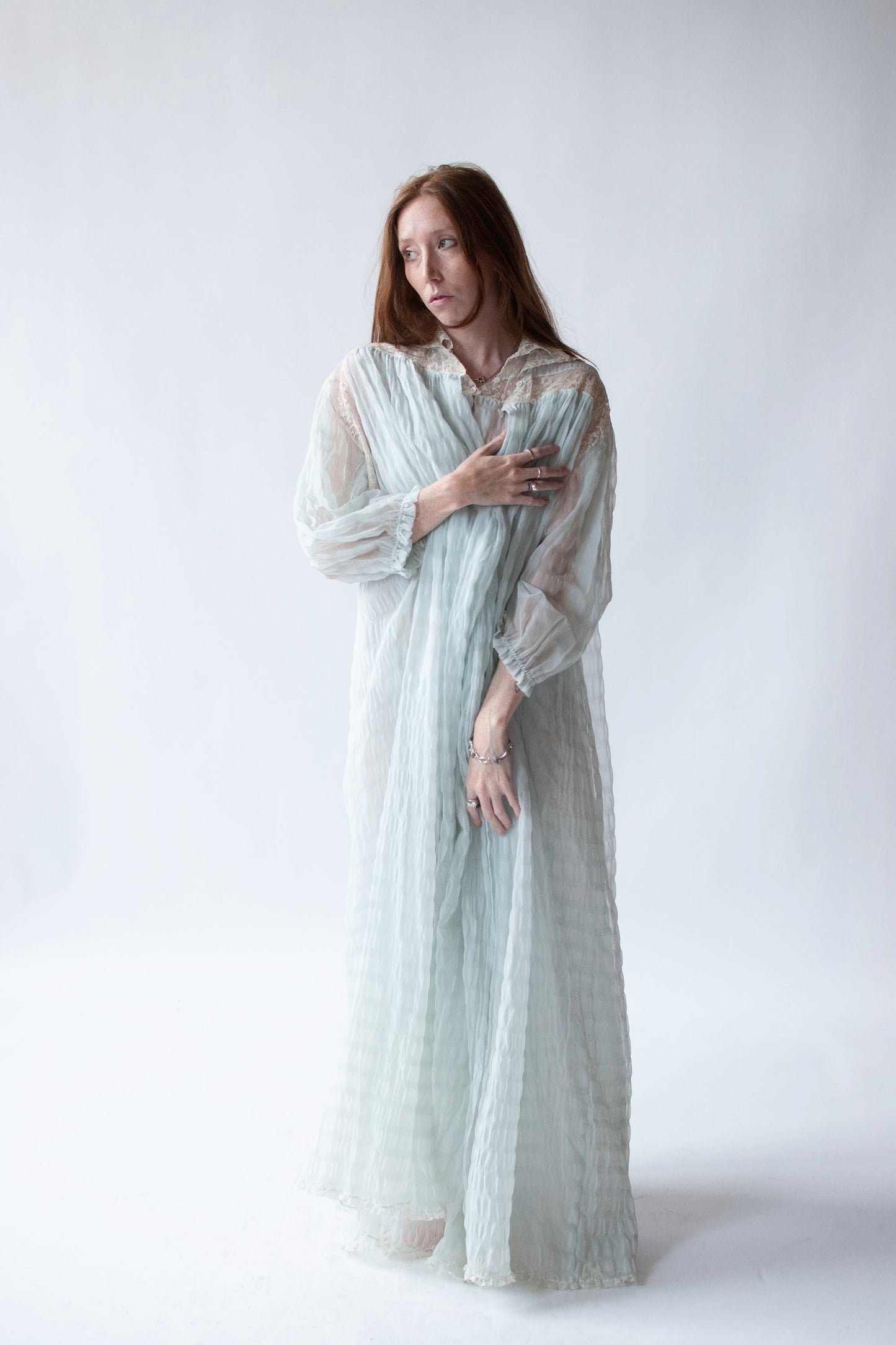 1950s Plisse Peignoir