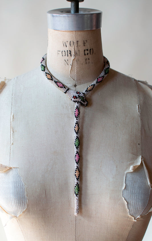 Bead Crochet Snake | Diamond Crystal Clear