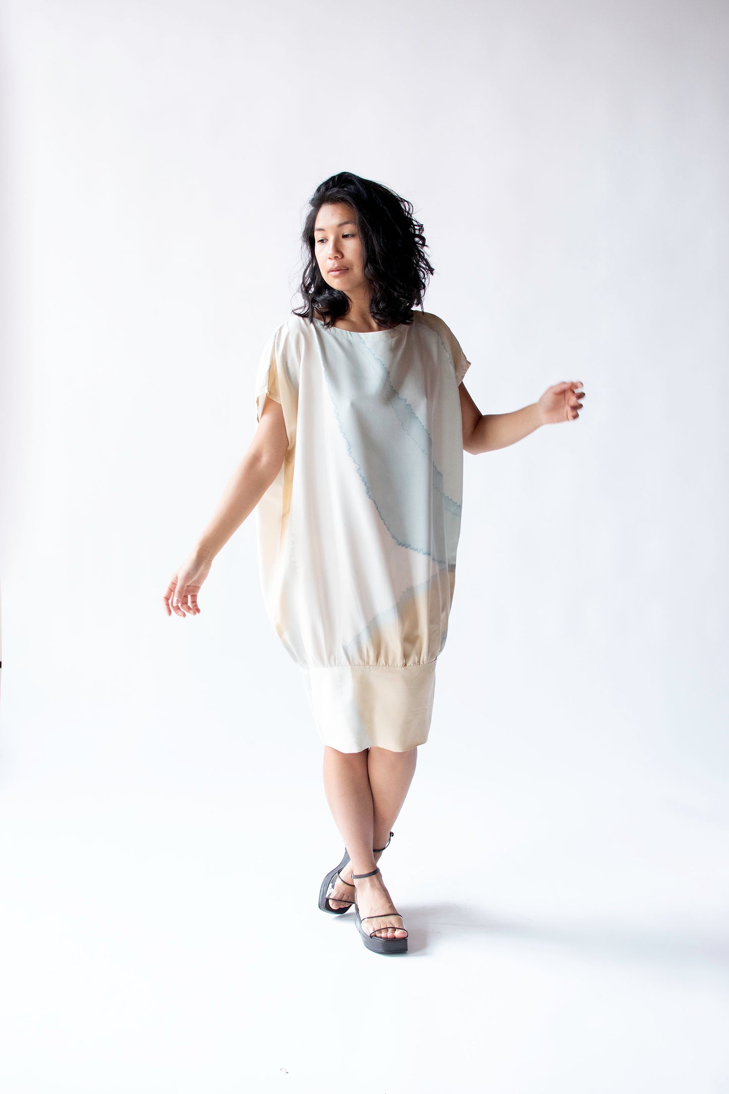 1980s Painted Silk Dress | July Mourell