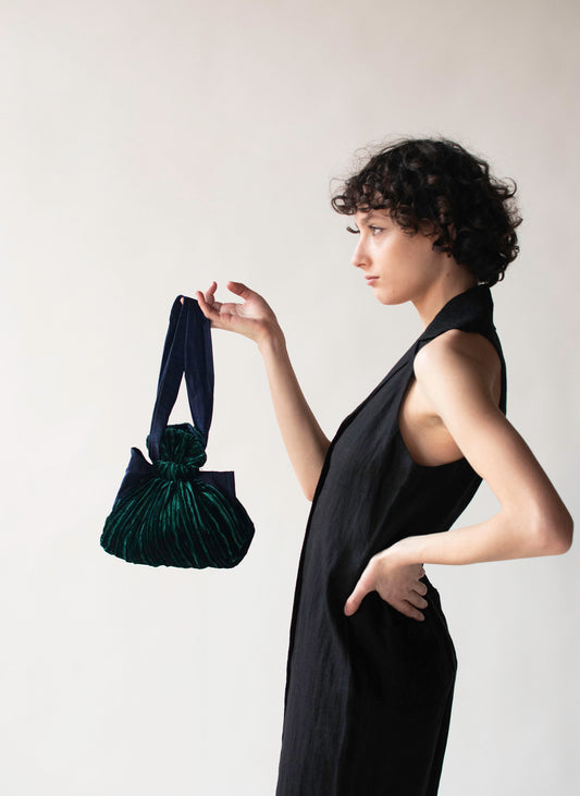 Velet & Silk Evening bag| Romeo Gigli