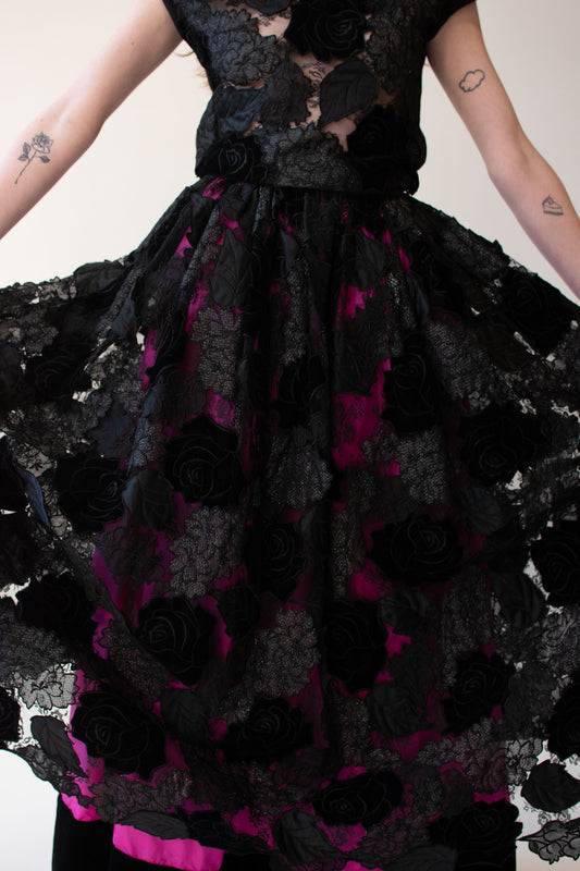 1980s Applique Evening Set | Valentino