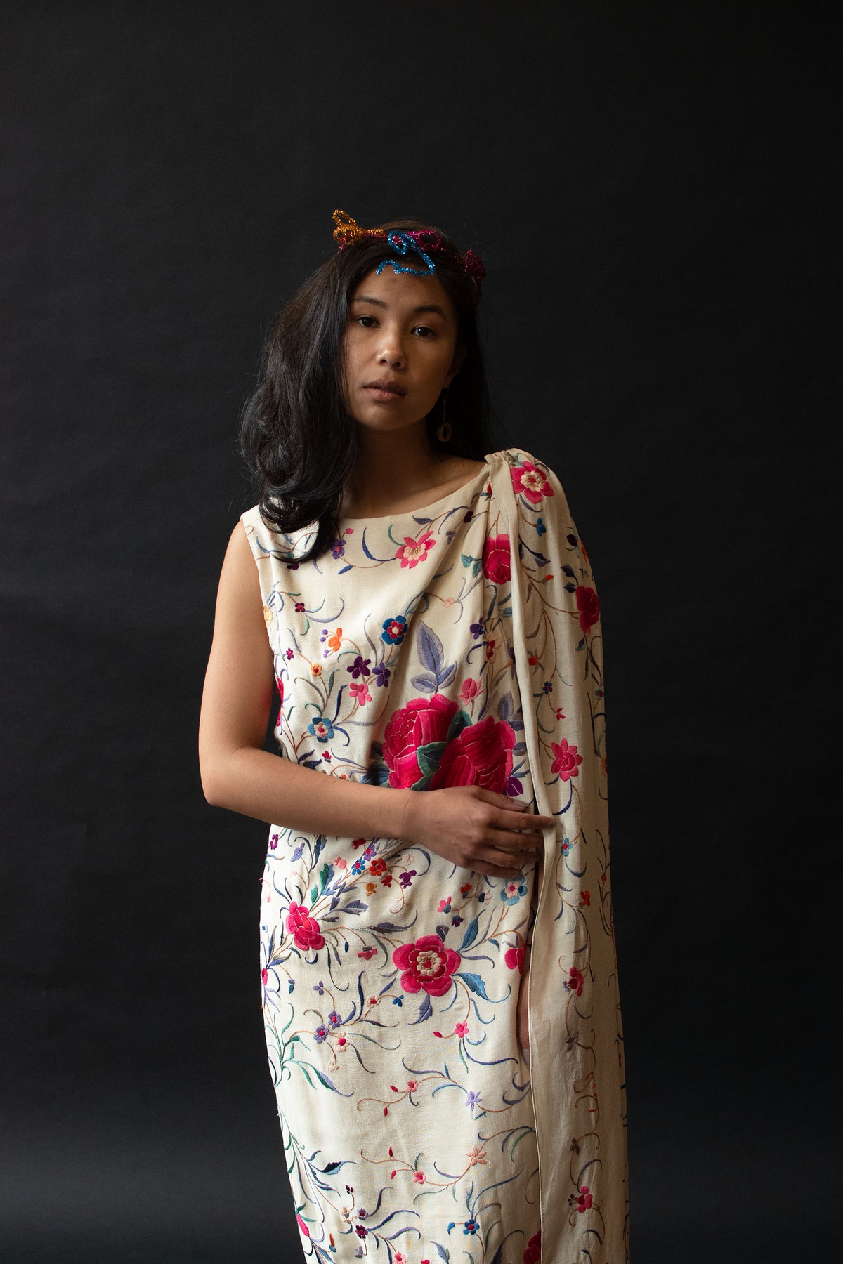 1970s Piano Shawl Gown | Stavropoulos