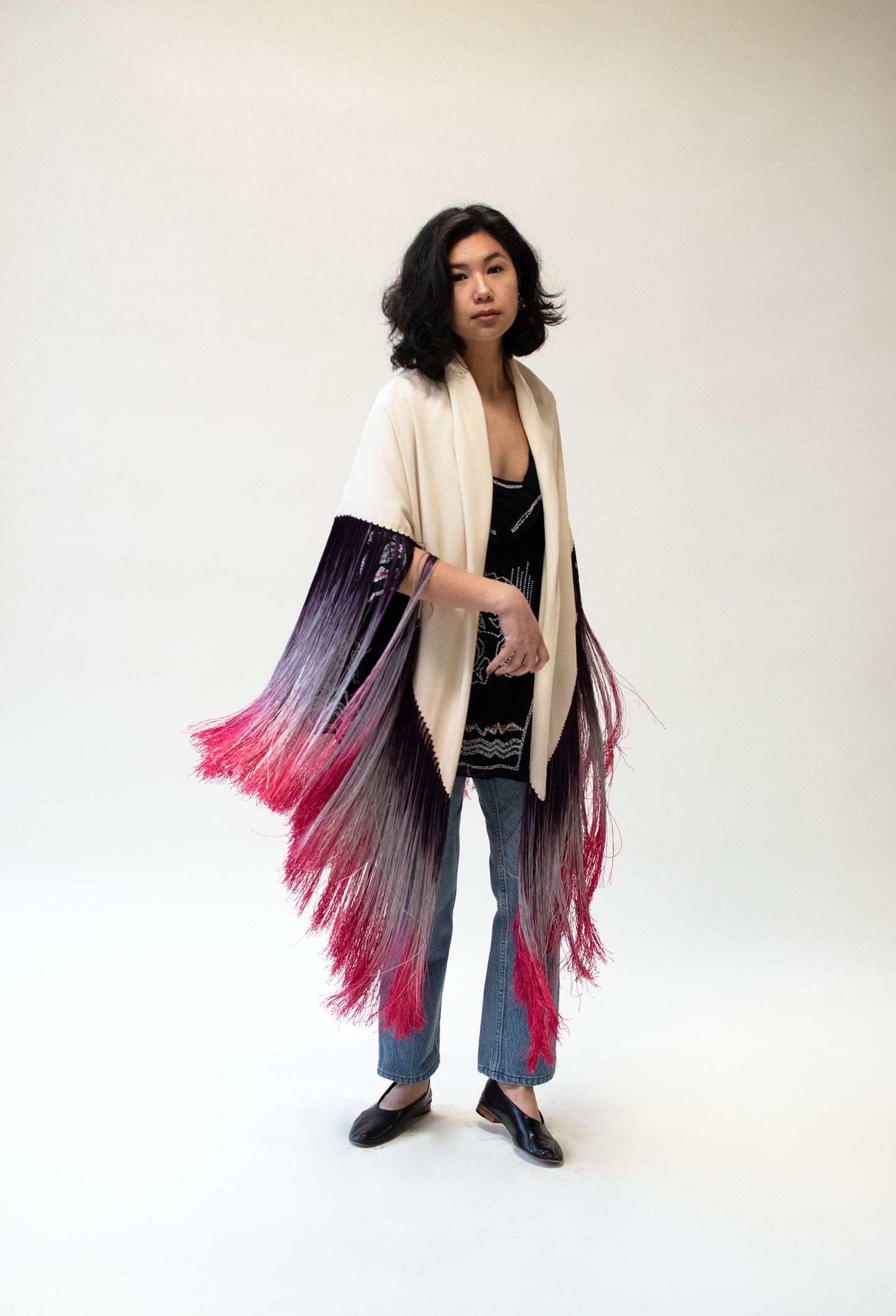 Ombre Fringe Shawl | Neisha Crosland