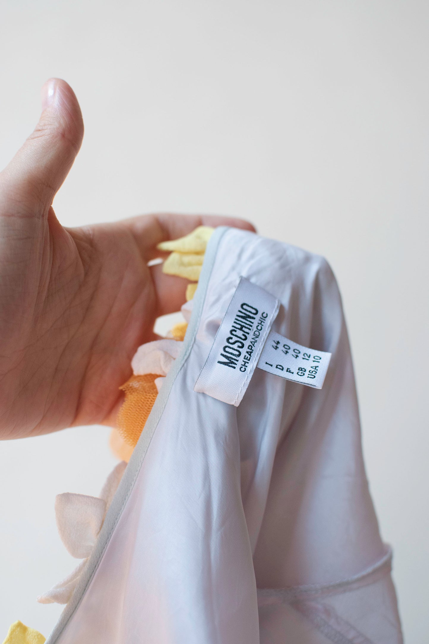 Floral Applique Chiffon Dress | Moschino Cheap & Chic