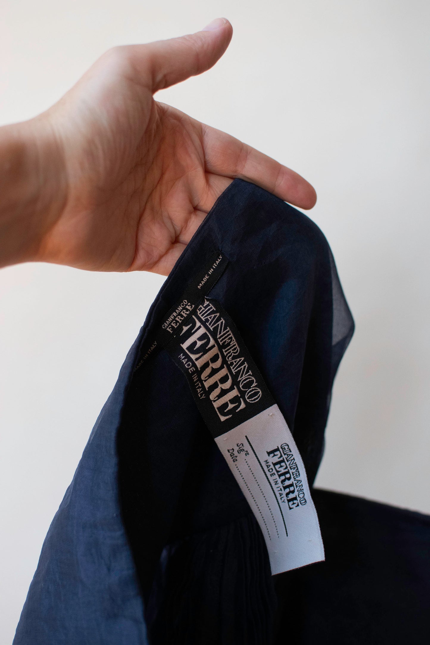 Navy Organza Skirt | Gianfranco Ferre