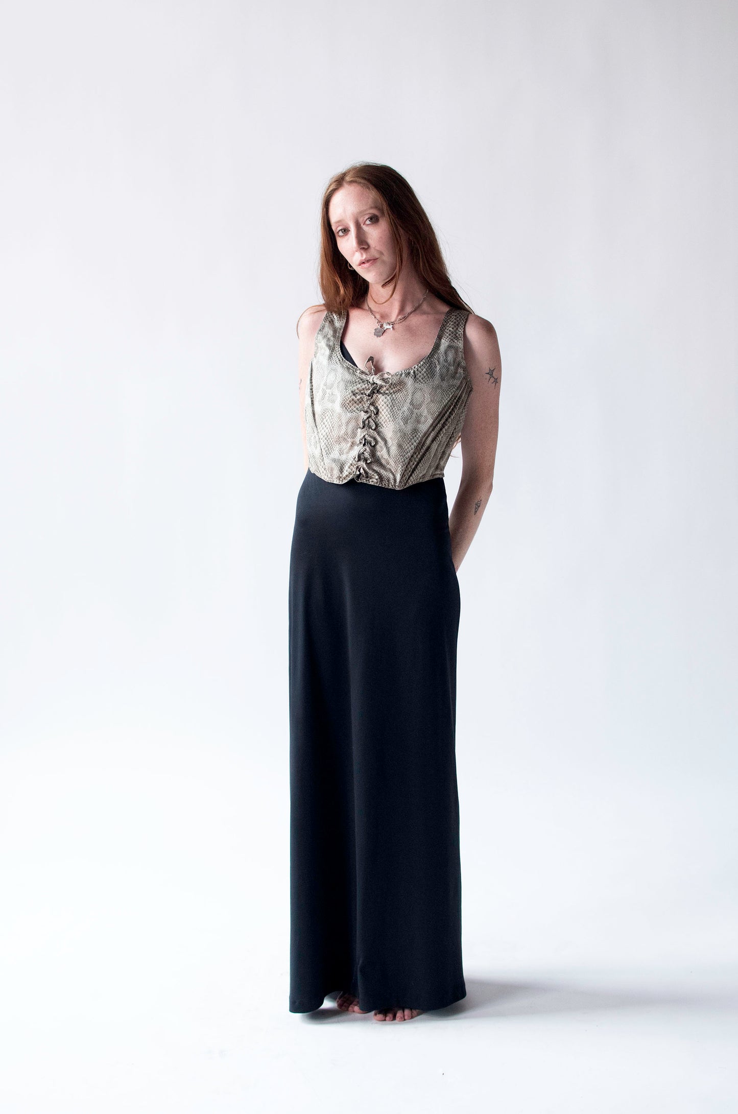 Snakeskin Print Corset | Versus Gianni Versace