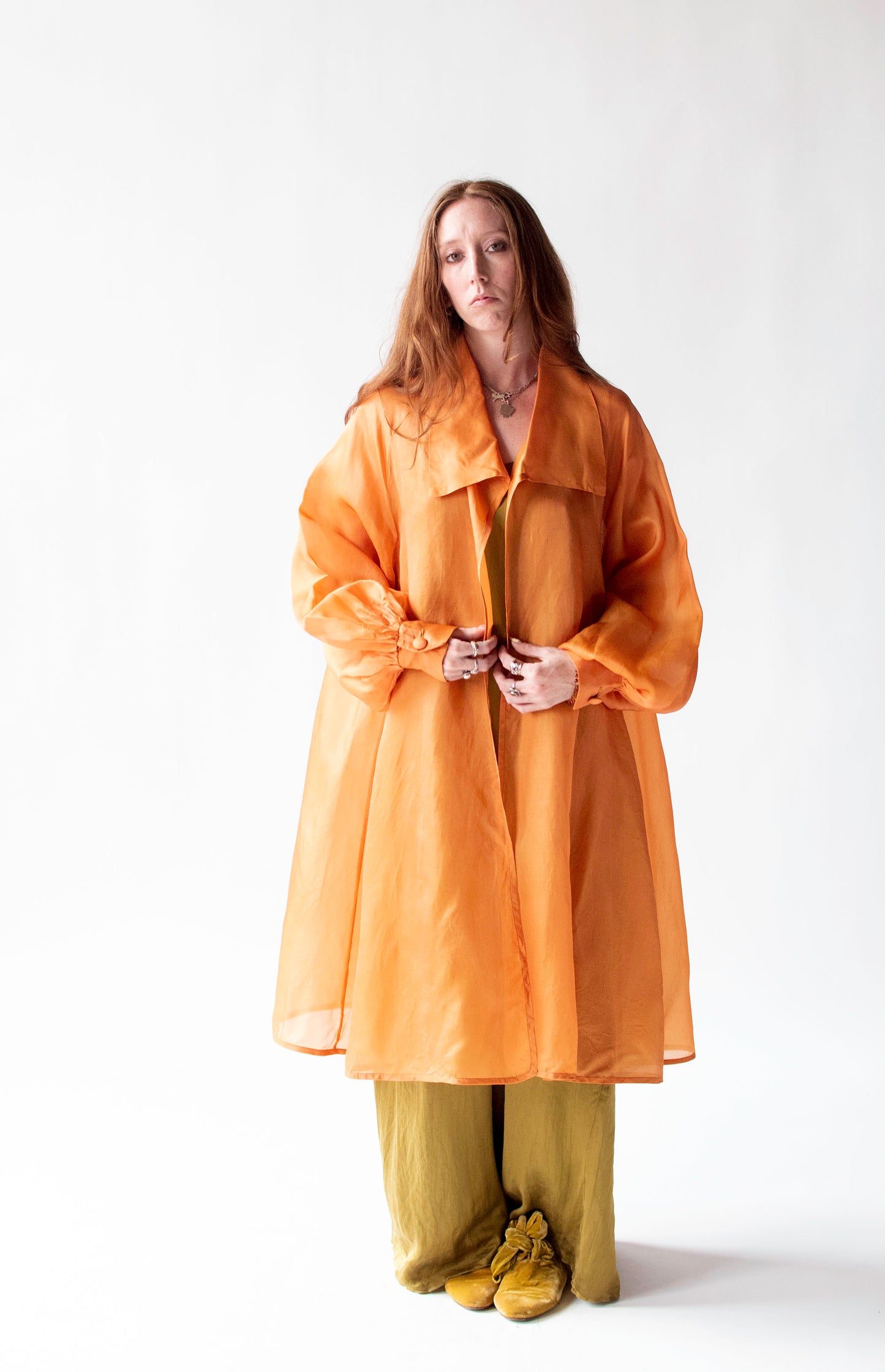 Orange Organza Jacket