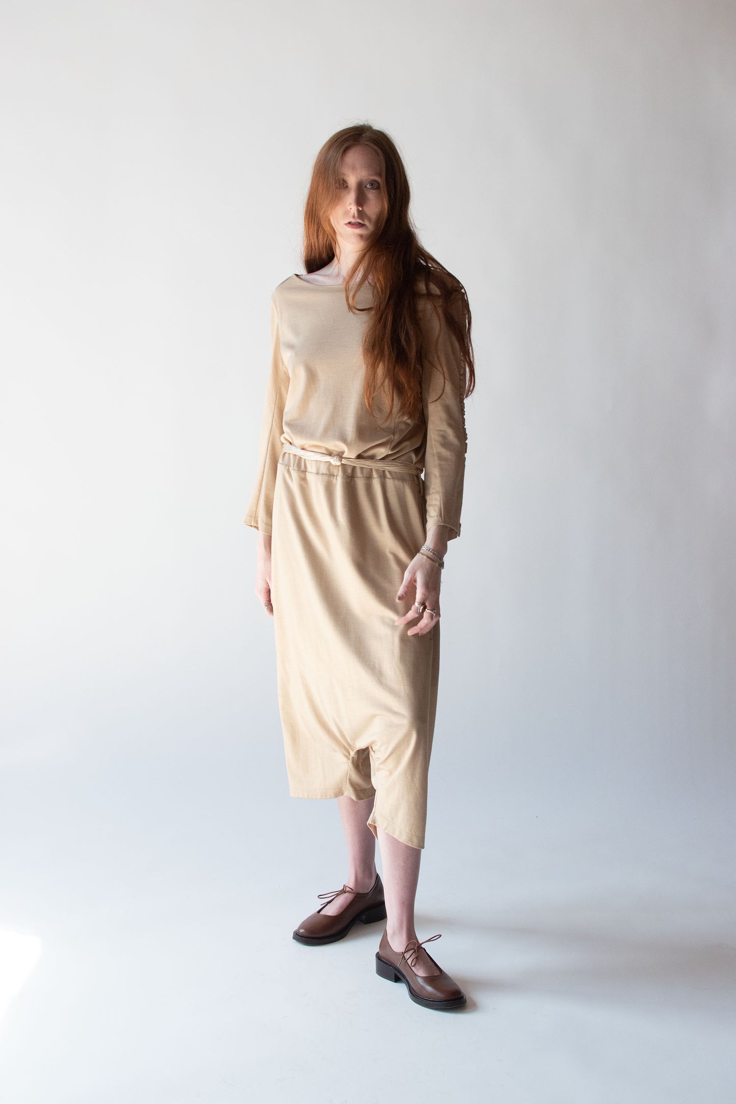 Beige Jumpsuit | Yves Satin Laurent Rive Gauche 2009