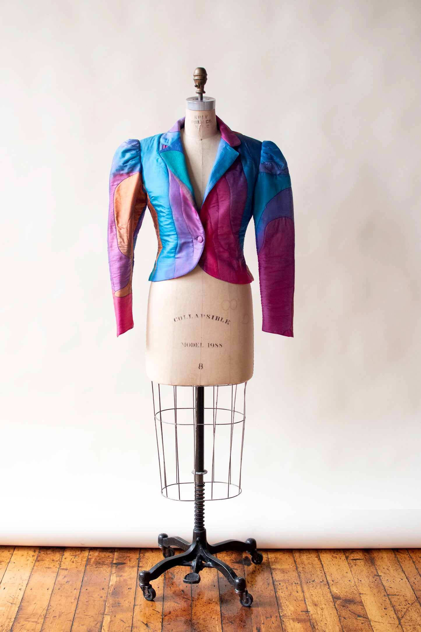 Rainbow Quilted Silk Jacket | Iza Sant' Anna