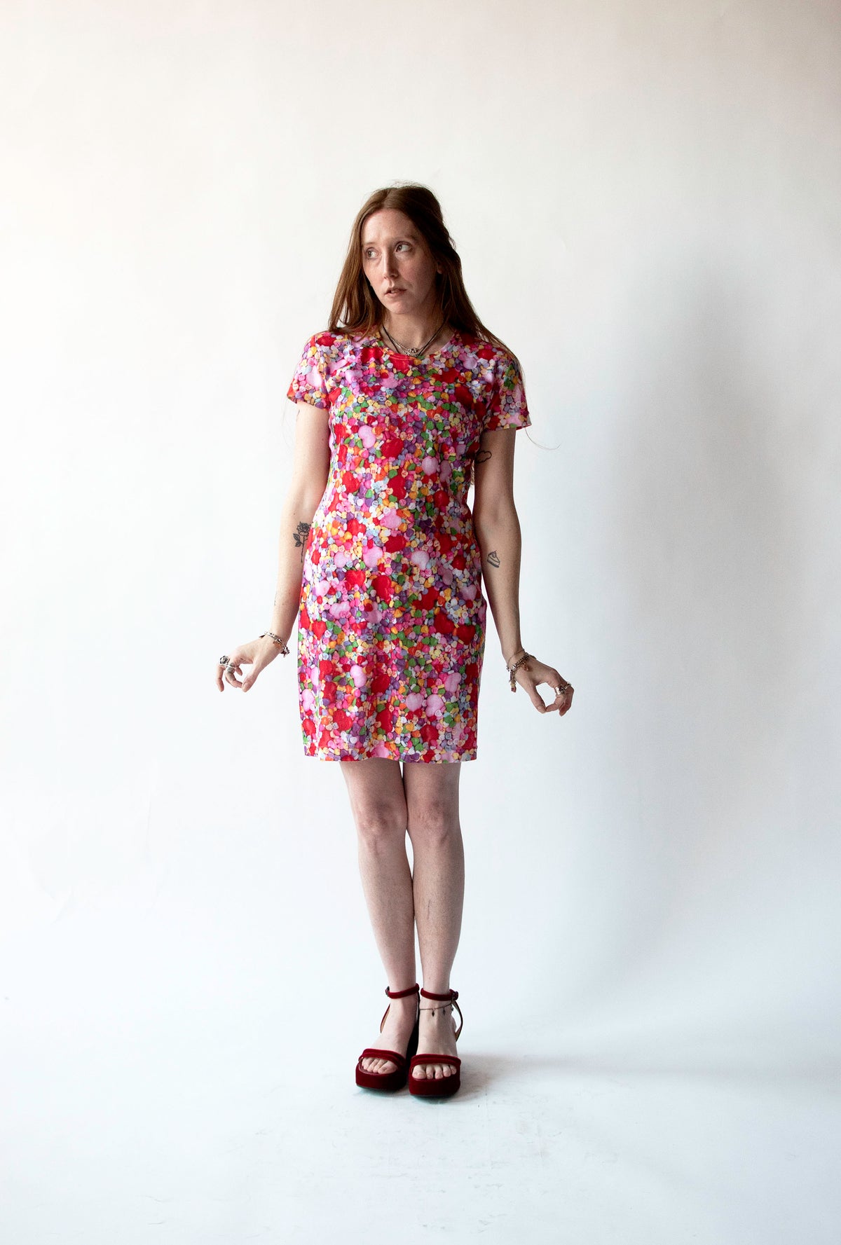 Sweethearts Print Dress | Todd Oldham Times 7