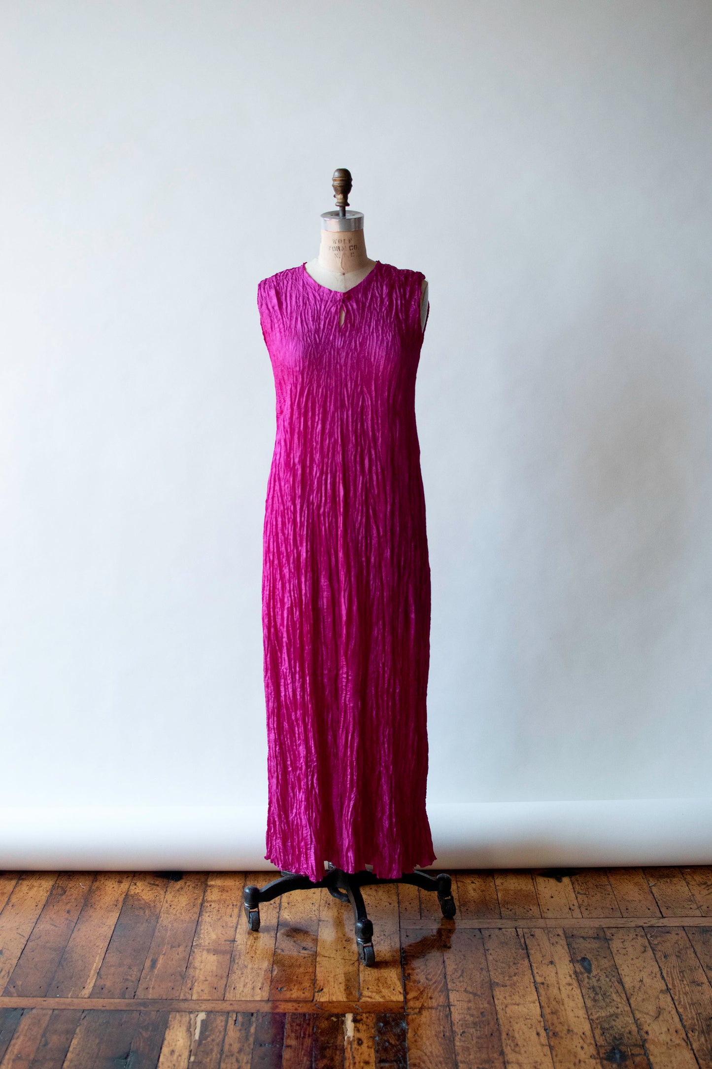 Magenta Plisse Dress | Ray London